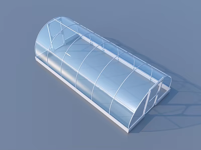 Transparent Arch Shaped Storage Organizer With Clear Cover For Home Use 3d model