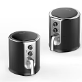Two Modern Black And Silver Kitchen Appliances With Sleek Design For Home Use