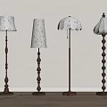 medieval floor lamp retro floor lamp 3d model