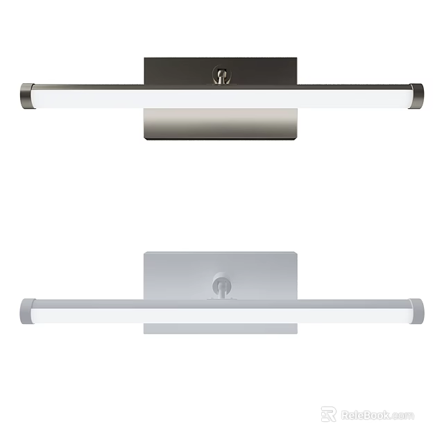 Modern Wall Sconce With Metal Frame And White Acrylic LED Lighting For Home Interior Decoration 3d model 
