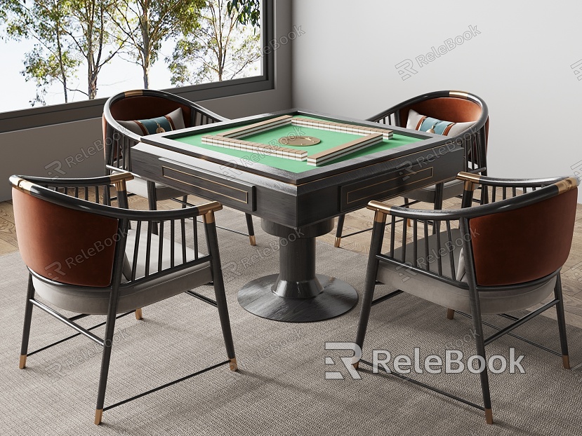 New Chinese Mahjong Table and Chair Mahjong Table model