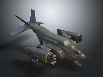 Advanced Futuristic Military Aircraft With Angular Wings Sleek Design And Jet Engines 3d model