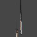 Several Traditional Japanese Samurai Swords With Ornate Handles And Sharp Blades