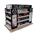 Retail Display Shelf With Multi Tier Design For Cosmetics And Skincare Products
