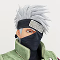 Anime Game Character With White Hair Green Vest Black Outfit Multiple Angles