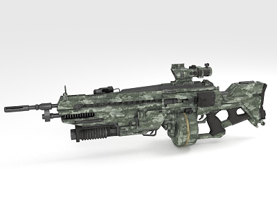 Assault Rifle Firearms Long Range Weapon model