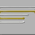 Assistive Safety Grab Bars with Non Slip Design in White and Yellow