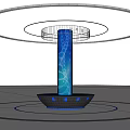 Modern pillar modeling column exhibition hall big data exhibition hall modeling display exhibition 3d model