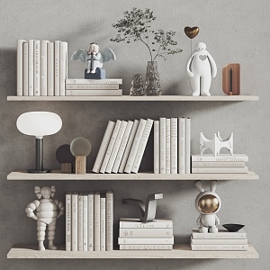 Modern Book Ornaments 3d model