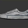White And Blue Casual Sneakers With Stylish Striped Design For Everyday Wear