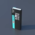 Sleek Black Teal Decorative Ornament Set With Minimalist Box Design