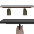 New Chinese Dining Table Tea Table Minimalist Dining Table Rectangular Dining Table 3d model