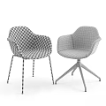 Modern Upholstered Chairs In Black Gray Beige And Burgundy With Metal Legs
