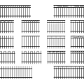 Various Stylish Railing Designs With Decorative Patterns For Home And Gardens