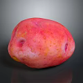 Fresh Vibrant Red Potato With Smooth Skin And Natural Spots For Healthy Cooking