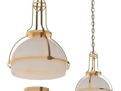 Modern chandelier Gracie in Catch Earth Pendant 3d model