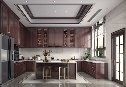 New Chinese Kitchen 3d model