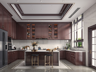 New Chinese Kitchen 3d model