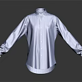 Blue Striped Long Sleeve Shirt With Classic Fit And Casual Design