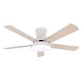 Modern Ceiling Fan With Light Black And Beige Design For Home Interior