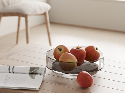 Modern Flos Fruit Plate Apple Fruit 3d model