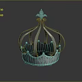 Silver Metallic Crown Fashion Accessory With Ornate Top And Shiny Details