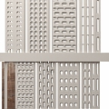 Silent cement component partition 3d model