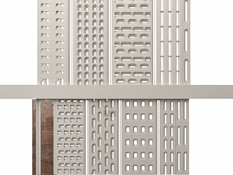 Silent cement component partition 3d model