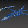 Gray Military Fighter Jet Number 30 Parked On Tarmac Near Hangar