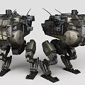 Sci-fi Robot Mecturer Century Sci-fi Style Cyberpunk Style Robot War Machine Battle Robot 3d model