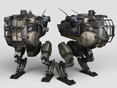 Sci-fi Robot Mecturer Century Sci-fi Style Cyberpunk Style Robot War Machine Battle Robot 3d model