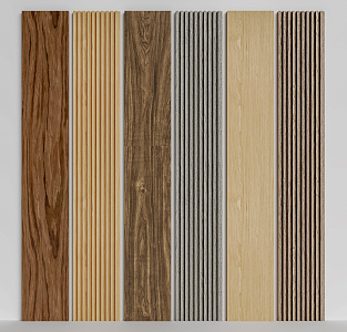 Modern Wall Panel Wood Grain Wall Panel 3d model