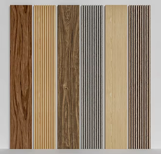 Modern Wall Panel Wood Grain Wall Panel 3d model