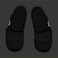 Stylish Black Women's Platform Shoes With Velcro Strap And Thick Sole