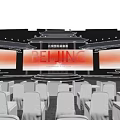 Beijing International Convention Center Stage With Large Screens Lighting And Audience Seats