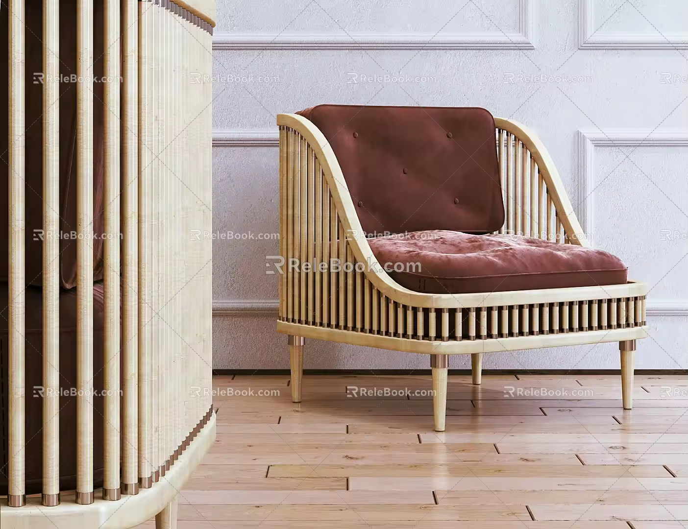 Modern single sofa 3d model