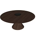 Modern round dining table 3d model