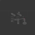 Modern Bathroom Faucet Set With Shower Head And Chrome Finish Fixture