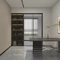 Modern Minimalist Living Dining Room With Comfortable Sofas Warm Ambient Lighting And Exquisite Home Decoration