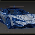 BYD looks up to U9 sports car racing car 3d model