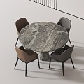 Modern leisure tables and chairs 3d model