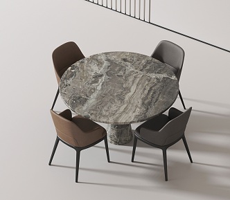 Modern leisure tables and chairs 3d model