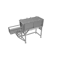 Industrial Processing Equipment With Stainless Steel Frame Support Stand And Conveyor