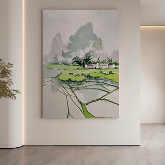 decorative painting 3d model