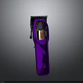 Purple Electric Hair Clipper With Ergonomic Grip And Stainless Steel Blade