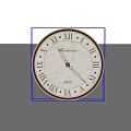Classic Round Analog Clock With Roman Numerals And White Dial Design 3d model