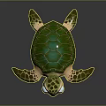 turtle cartoon turtle snapping turtle chickpea reptile cold-blooded animal reptile 3d model