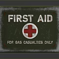 Durable Green Metal First Aid Box With Red Cross For Casualties