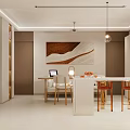 Modern Apartment Open Kitchen Interior Design With Island Counter Cabinets And Appliances
