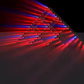 Downlights and Spotlights Creating Vibrant Red Blue Light Beams in Stage Setup 3d model